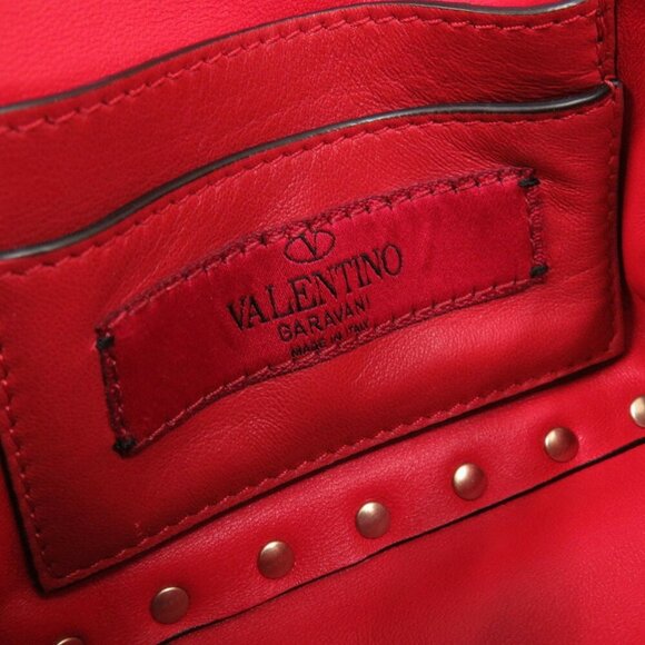 VALENTINO GARAVANI Red Leather Shoulder Bag - Picture 9 of 11